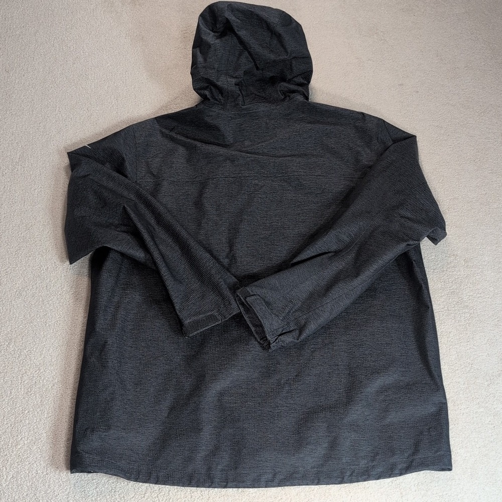 Nike Storm Fit Hooded Rain Jacket Mens XL Full Zip Charcoal Gray Zipper Pockets - Picture 6 of 15